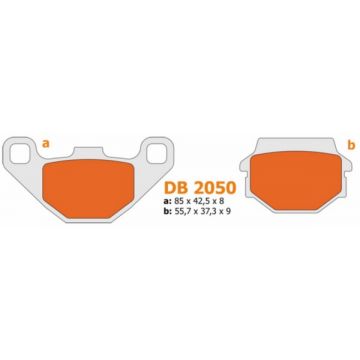Remblokkenset Adly/Quad achter Delta db2050 m-1
