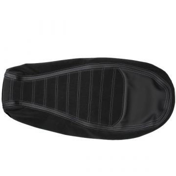 Buddydek/zadelhoes a-kwaliteit grijs stiksel SegwayE110/SegwayE125 zwart/carbon