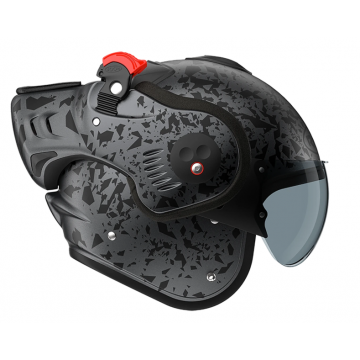 Systeemhelm ROOF Boxer Alpha Blackstar mat graphite