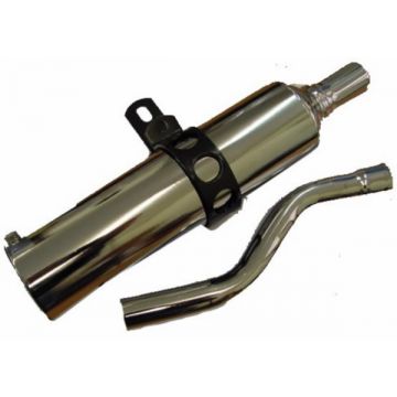 Einddemper/nademper rond Honda MT-5/MT-8/MTX-5/MTX-8 chroom