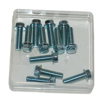Bout + flens 8mm kop m6x20mm 12 stuks