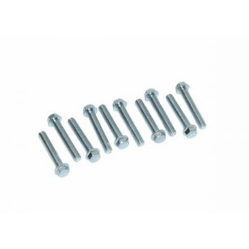 Carterbouten/flensbouten M6x30mm DMP 10 stuks blank