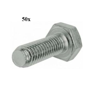Zeskantant bout m6x16mm 50 stuks
