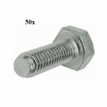 Zeskantant bout m6x20mm 50 stuks