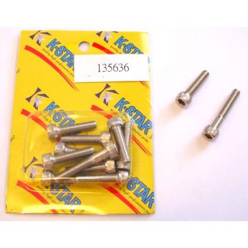 Carterbout set inbus kickstarterdeksel Minarelli horizontaal 50 2-takt links DMP