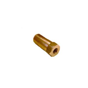 Moer hoog messing m6x25mm