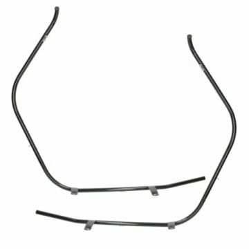 Voorvalbeugels/sierbeugels glanszwart model China 10 inch LX/AGM VX/VX50S/Riva/Napoli/Benson/Touring/Toscana/Lux/VXL/RL/Azzuro/Rimini/Capri/RL/Vespelini/Lux/Star/GTS/Delphi/Morino DMP