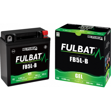 Accu Fulbat YB5L-B Gel 12V 5Ah onderhoudsvrij
