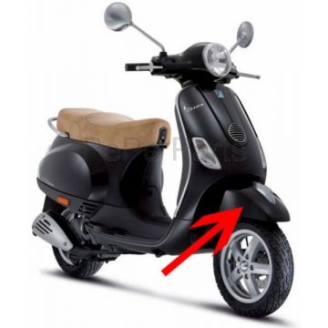 Voorspatbord Vespa Lx facelift zwart vuLCano 98/a