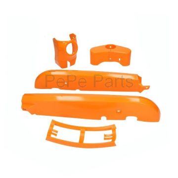 Kappenset/kunstofdelen frame Kreidler 1968-1972 oranje DMP 4-delig