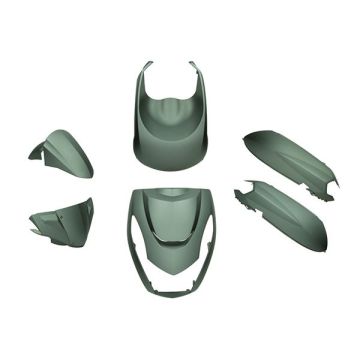 Kappenset Peugeot Kisbee 2018→ mat titanium DMP 6-delig