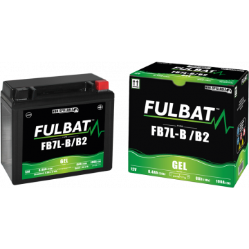 Accu Fulbat YB7L-B/B2 Gel 12V 8Ah onderhoudsvrij