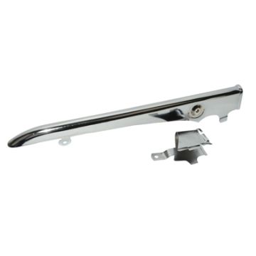 Kettingrand/scherm Zundapp oud model 517 chroom (boven+onder) Z517-14.613/Z517-14.614