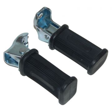 Duo-voetsteun set zwart Kreidler / Zundapp model Denfeld