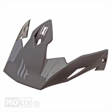 Helmklep MT Streetfighter skull mat grijs