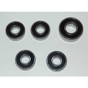 Wiellagerset voor+achter (model spaakwiel) Zundapp 5 stuks
