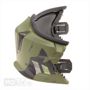 Kinstuk MT Streetfighter skull mat groen klik model