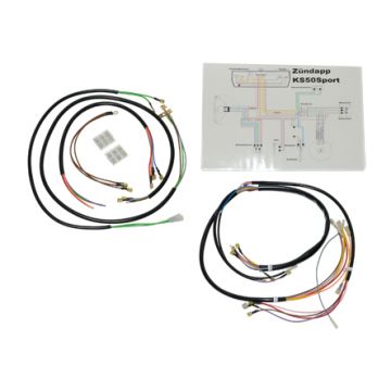 Kabelboom cockpit/kilometerteller met knipperlicht Zundapp GTS/KS/model 517