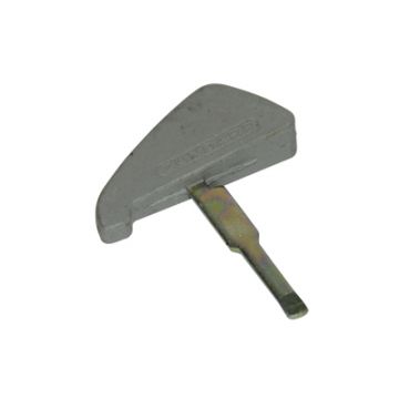 Contactslot sleutel blind/blanco grijs origineel model Zundapp z515-16.918c/515-16.939
