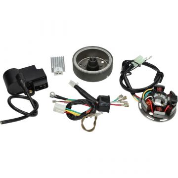 Elektronische ontsteking 6V compleet model Bosch Kreidler/Zundapp (CDI-Bobine-ontsteking-vliegwiel)