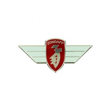 Sticker Zundapp logo stuur rood/wit/zilver