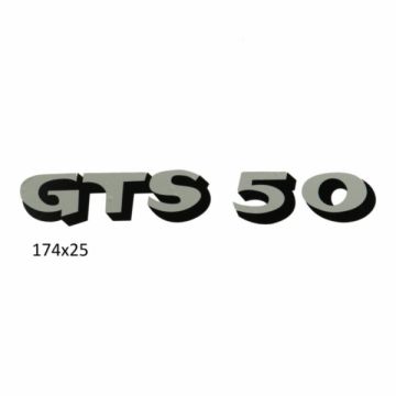 Sticker Zundapp GTS50 zilver/zwart