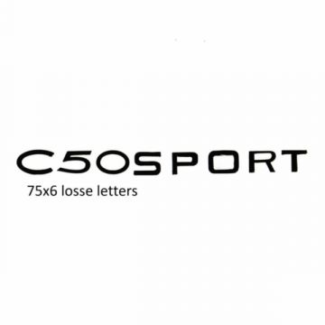 Sticker benzinetank Zundapp C50 sport zwart