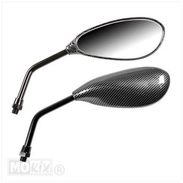 Spiegel Naked Carbon Look M10 set Lampa