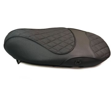 Buddydek/zadelhoes  Vespa Sprint/Primavera Bentley stitch / stiksel zwart