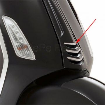 sierstrip midden voorscherm [notte] sprint zwart mat boven piag orig CM2978035