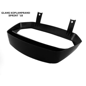 Koplamprand Vespa Sprint 2018→ glanszwart (model met led koplamp)DMP