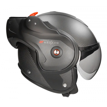 Systeemhelm ROOF Boxxer 2 Carbon Wonder mat zwart