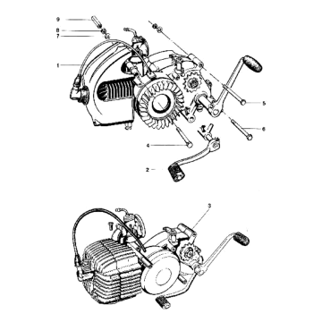 Motor compleet incl bev set Kreidler