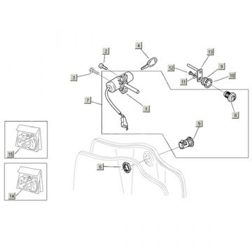 Contactslot Aprilia Mojito Custom 50 2-takt (Piaggio motor) 2004-2010