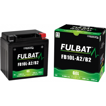 Accu Fulbat YB10L-A2/B2 Gel 12V 11Ah onderhoudsvrij