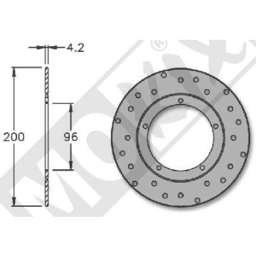 Remschijf voorzijde Piaggio ZIP-SP/LX IGM