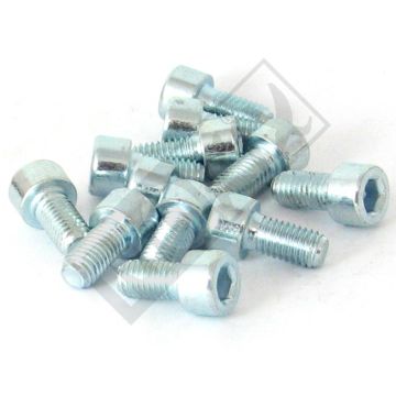 Inbusbout M8x16mm lengte 12 stuks