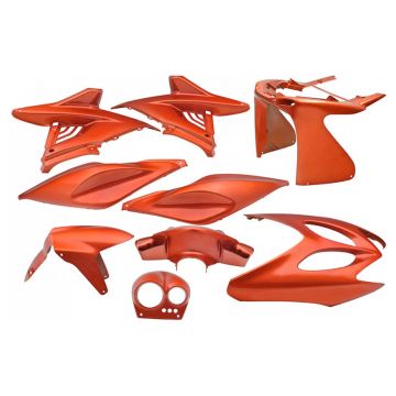 Kappenset Yamaha Aerox / MBK Nitro  <-2012 oranje metallic 9-delig
