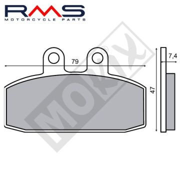 Remblokkenset RMS B-kwaliteit-22 510 0060