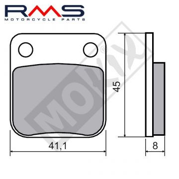 Remblokkenset RMS B-kwaliteit-22 510 1440