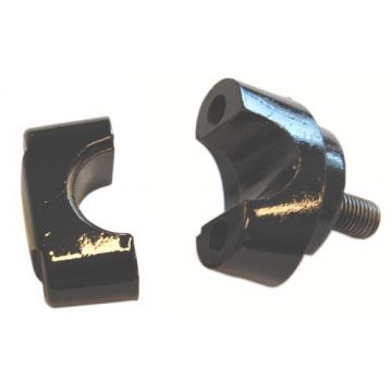 Stuur strop / klem Yamaha FS1 zwart (boven + onder) 2-delig