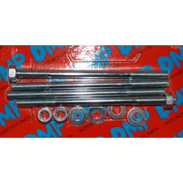 Tapeind cilinder + moer Minarelli verticaal m6x107mm DMP 4 stuks