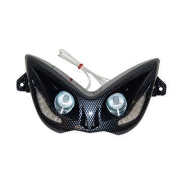Koplamp halogeen met led knipperlichten Yamaha Aerox/MBK Nitro ←2012 DMP carbon