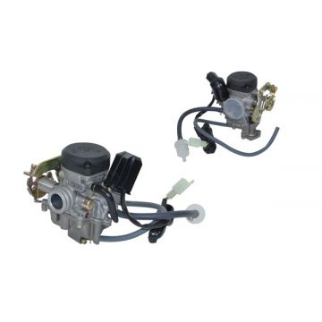 Carburateur 19mm model Keihin CVK China GY6/Piaggio 4-takt 2V/Yamaha compleet met acceleratiepomp