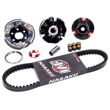 Variateurkit set v-snaar 2-takt Minarelli horizontaal + verticaal Naraku kit.a. 49055