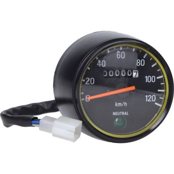 Km tellerklok origineel model 120km/u yamaha zwart fs1
