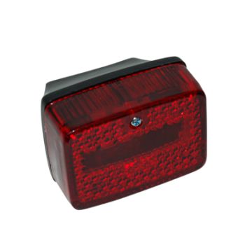 Achterlicht klein model Ulo universeel onder andere Puch Maxi zwart/rood DMP