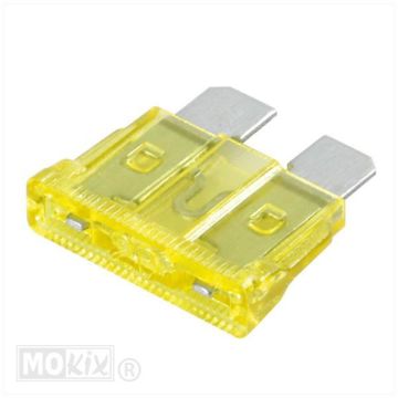 Steekzekeringen 19.1x5.1 20 ampère 50 stuks Lampa