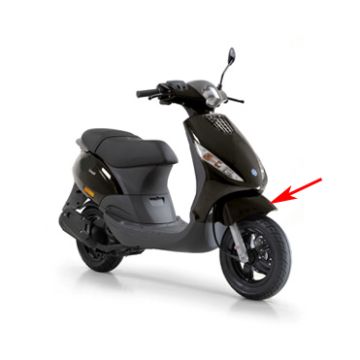 Voorspatbord Piaggio Zip lucido zwart 94 origineel 1B00099600090