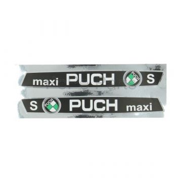 Stickerset/transferset Puch Maxi s zwart/wit compleet